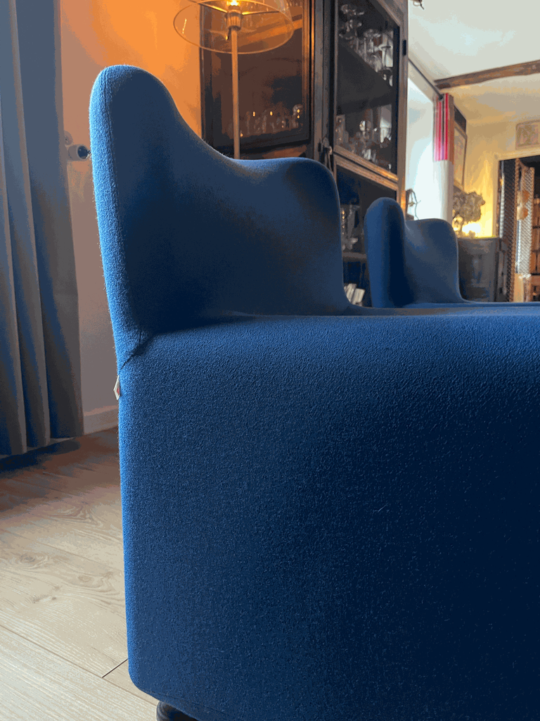 Chauffeuse vintage ARFA bleu roi.webp