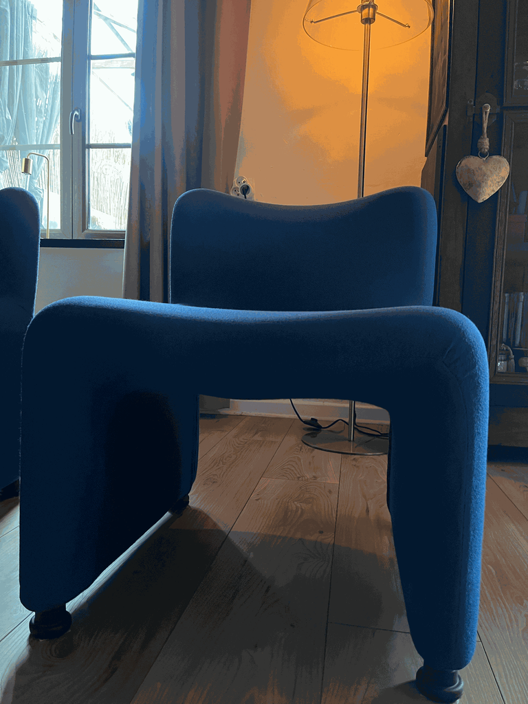 Chauffeuse vintage ARFA bleu roi-3.webp