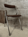 Chaise en chrome et tissu marron "SOUVIGNET"-3.webp
