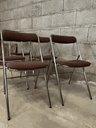 Chaise en chrome et tissu marron "SOUVIGNET"-4.webp