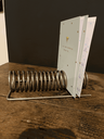 Porte-lettre LEBOVICI, modèle ligne Ressort, années 69.webp