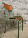 Chaise, "MULLCA 510", en bois et couleur verte-1.webp