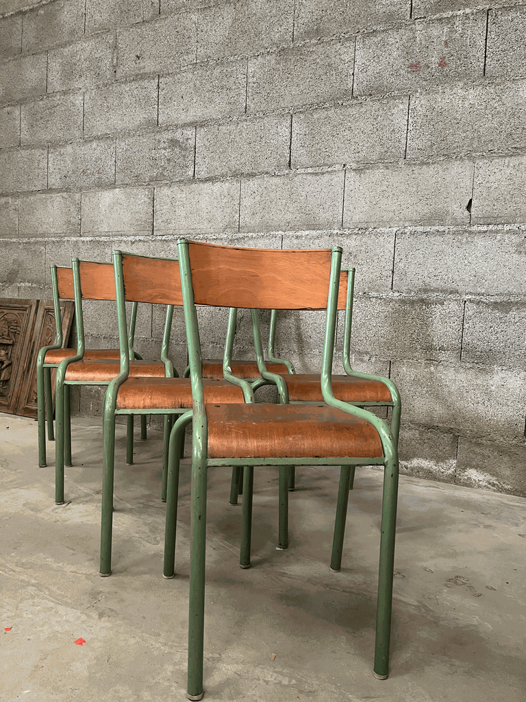 Chaise, "MULLCA 510", en bois et couleur verte-2.webp