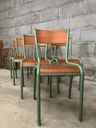 Chaise, "MULLCA 510", en bois et couleur verte.webp