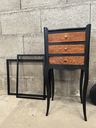 d'appoint ou petite table de chevet en bois, rénové-1.webp