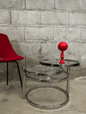Table en verre 3 plateaix verre et chrome-2.webp