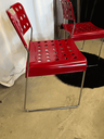 Chaise empilable OMSTAK rouge par Rodney Kinsman pour Bieffeplast, années 70-4.webp