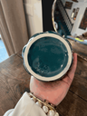 vase en céramique bleu et marron ,années 60-1.webp