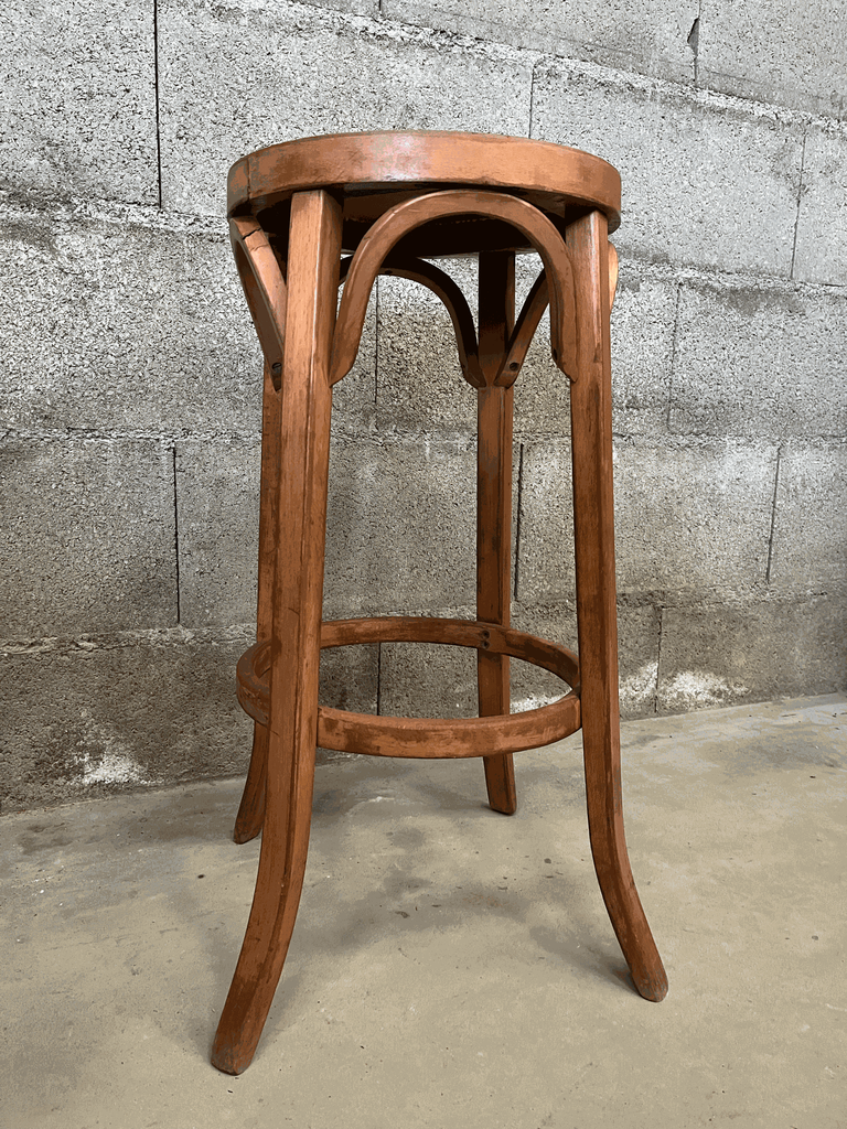 Tabouret de bar "BAUMANN" en bois.webp