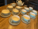 service à thé "villeroy&Boch",vert eau et blanc,années 50-2.webp