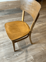chaise en bois clair "thonet",années 50-4.webp