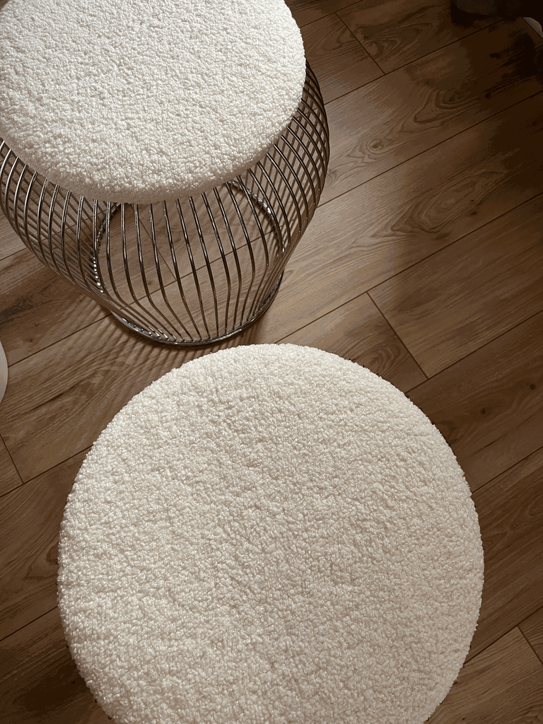 tabouret design,Platner Warren,assise refaite-3.webp