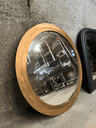 Miroir rond, rénové couleur or.webp