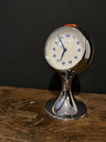 Réveil "Bayard" vintage en métal chromé, pied tulipe-4.webp