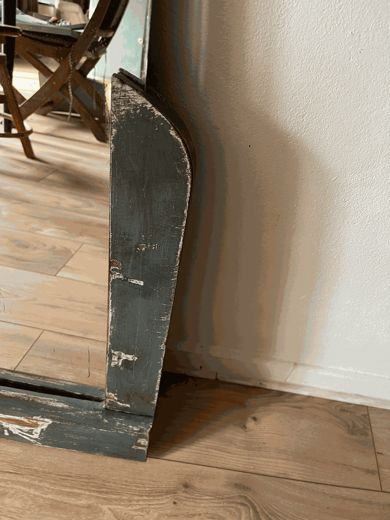 miroir en bois ,art déco ,rénové.webp