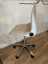 chaise de bureau 'whilhann',anneés 70 ,rénovée,retapissée.webp