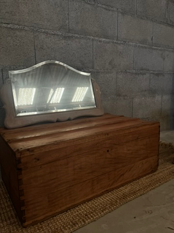 Miroir ancien, art déco, années 50-2.webp