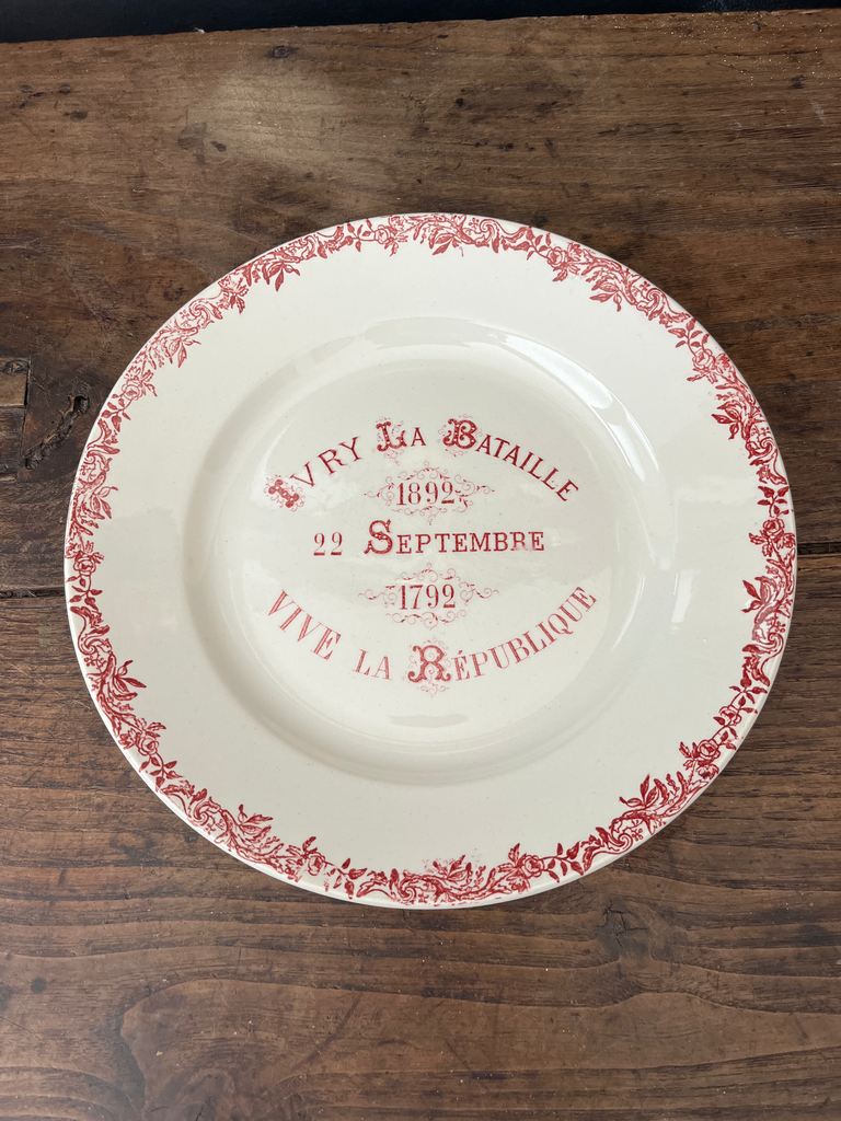 Assiette 'Grand dépôt E.Bourgeois'-Paris