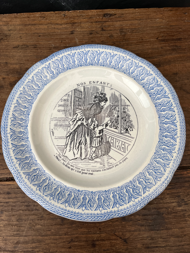 Assiette parlante 'Nos enfants'