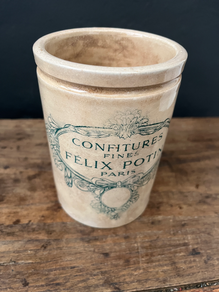 Pot à confitures, en grès émaillé