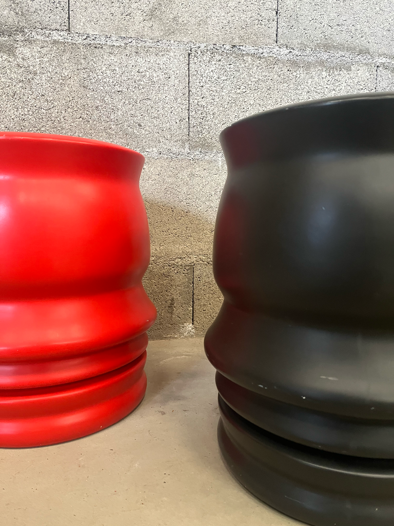 Tabouret en fibre de verre, année 1999 (Rouge)