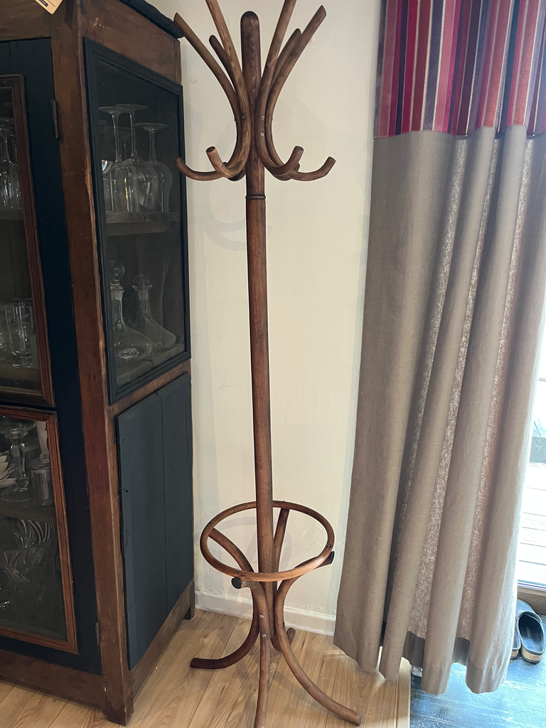 Porte-manteau en bois, années 50