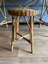 Tabouret en osier, vintage