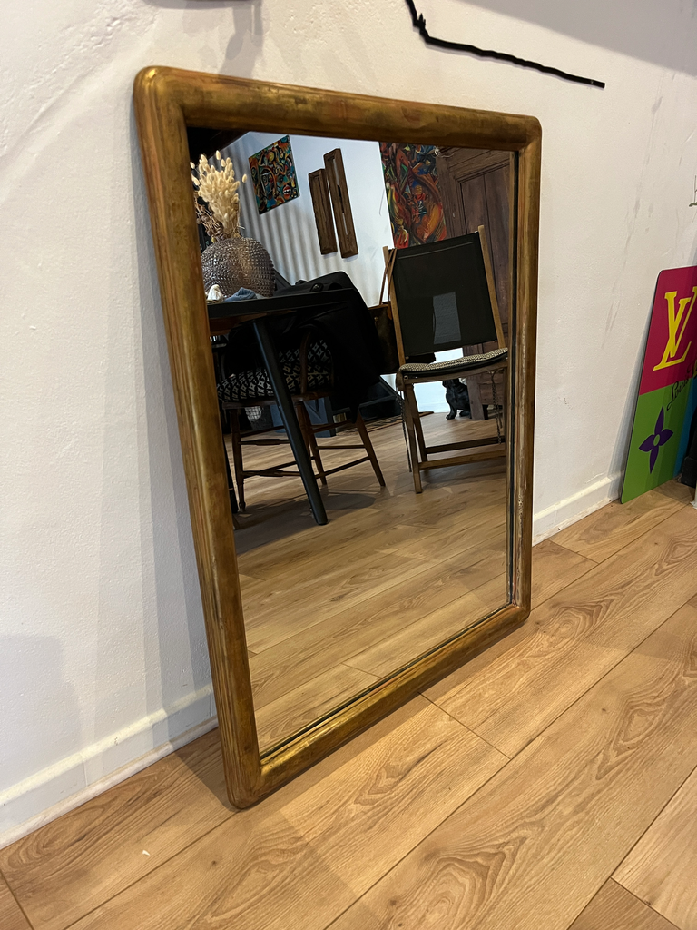Miroir, patine doré