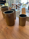 Série de quatre pots en céramique vernissée