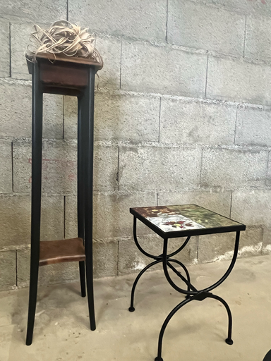 Haute sellette en bois