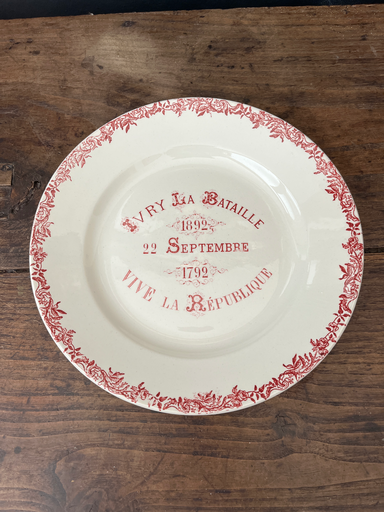 Assiette 'Grand dépôt E.Bourgeois'-Paris