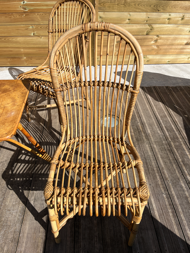 Chaise en rotin