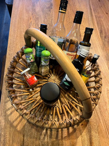 Panier en osier, vintage