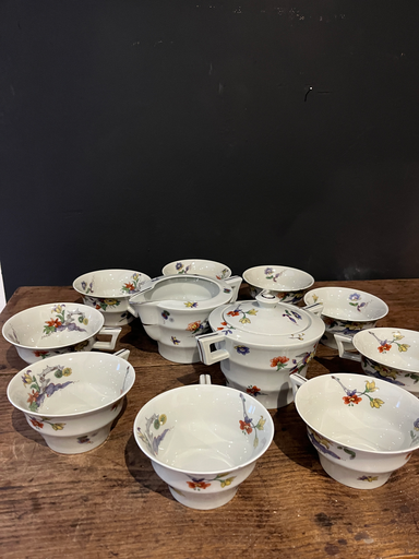 Service à café en porcelaine de Limoges