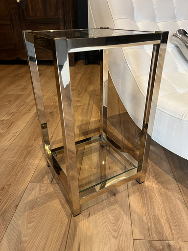 Bout de canapé en laiton doré