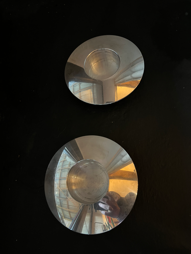 Lot de deux bougeoirs 'Georg Jensen'