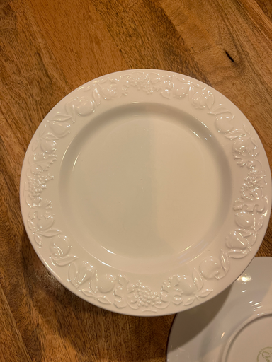 Lot de neuf assiettes à dessert 'quadifoglio'