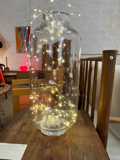 Grand vase en verre, col destructuré